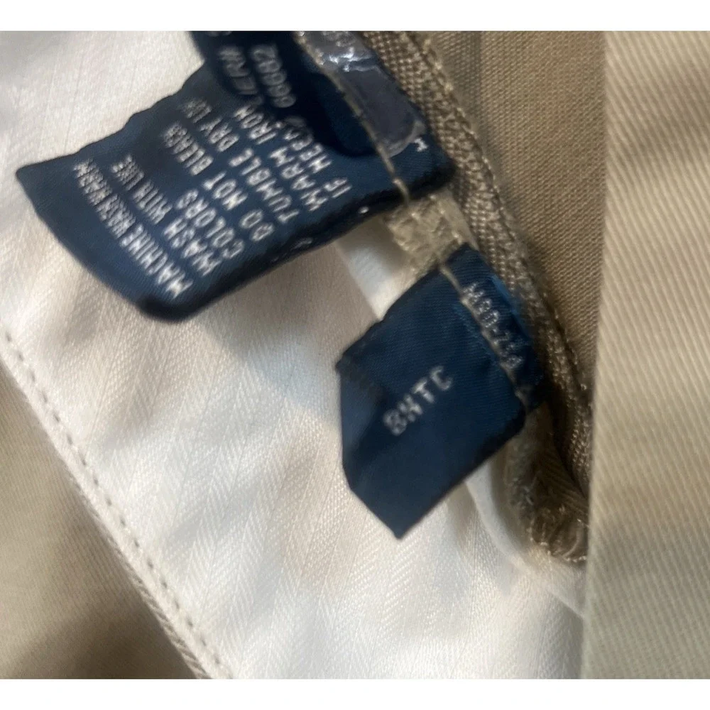 Polo Ralph Lauren Ethan Pleated Khaki Pants Men 40x30 Beige Cotton Canvas Chinos